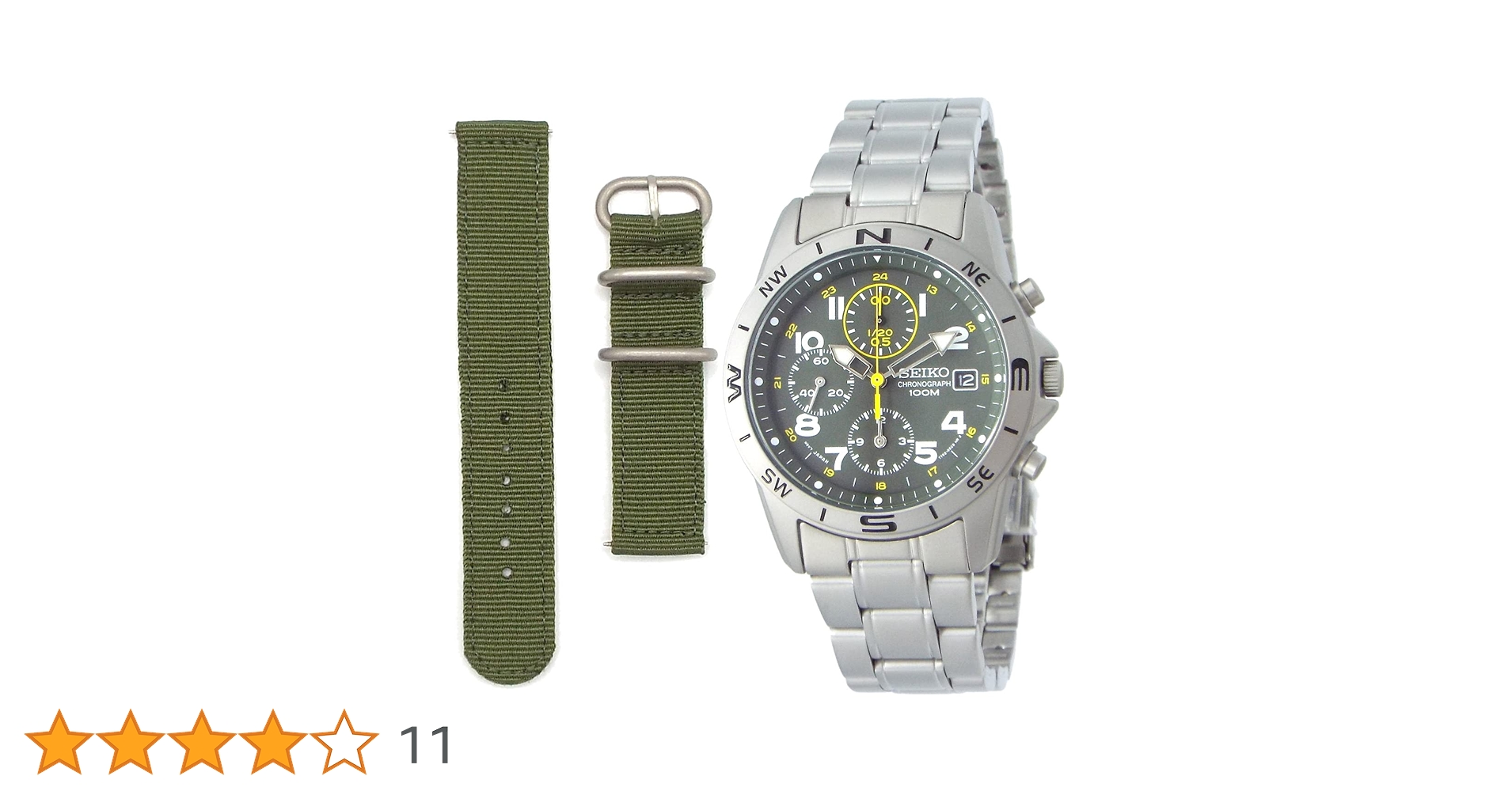 【稼働】セイコー 腕時計 ダイバー クロノグラフ 100M 電池新品 純正ベルト SEIKO（セイコー）の「SEIKO セイコー / 100m防水 クロノグラフ