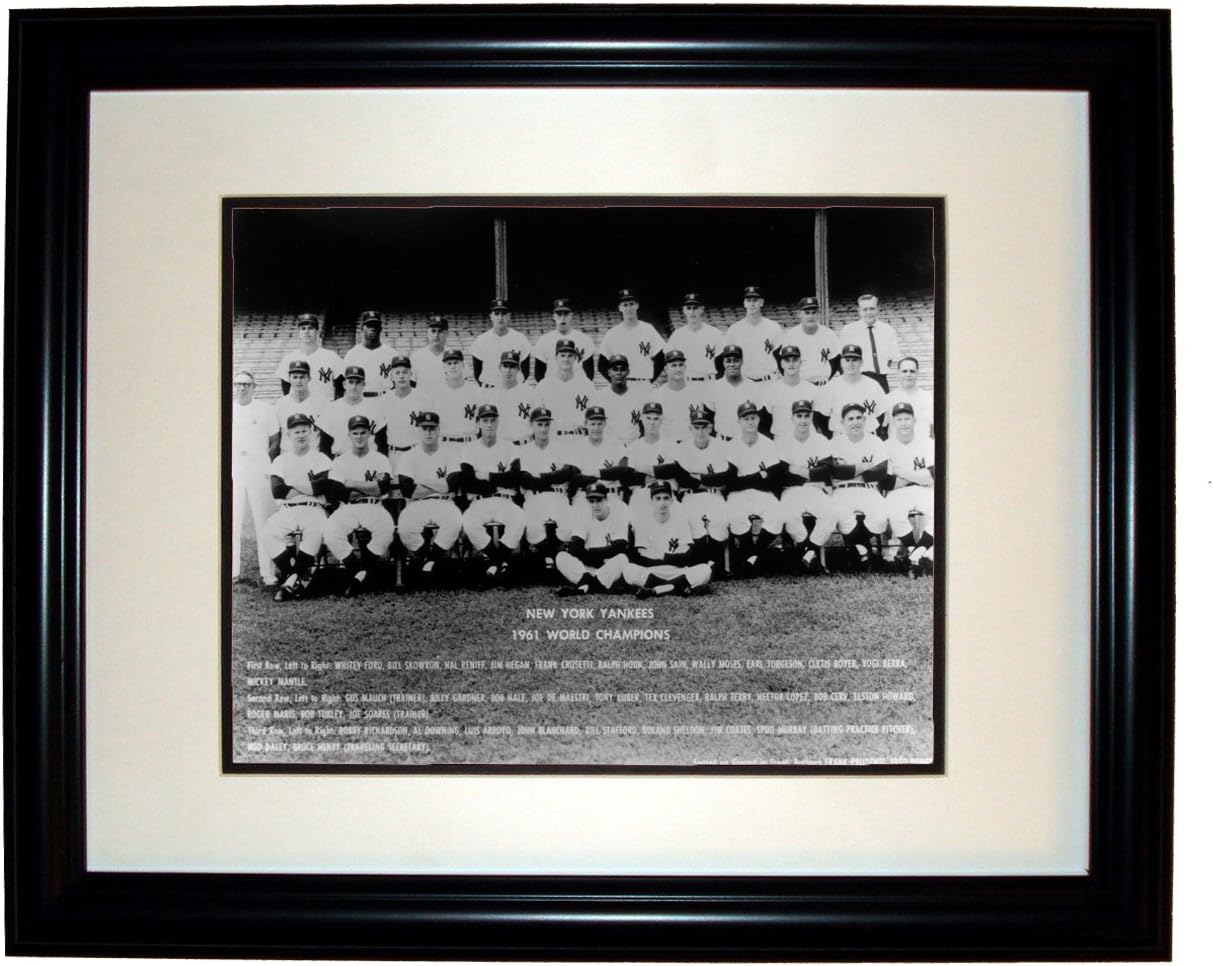 1961 World Champion NY Yankees 8x10 Photo 11x14 Black Frame
