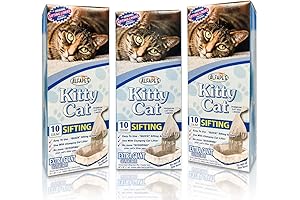 Alfapet Kitty Cat Pan Disposable, Sifting Cat Litter Box Liners-10-Pack + 1 Transfer Liner