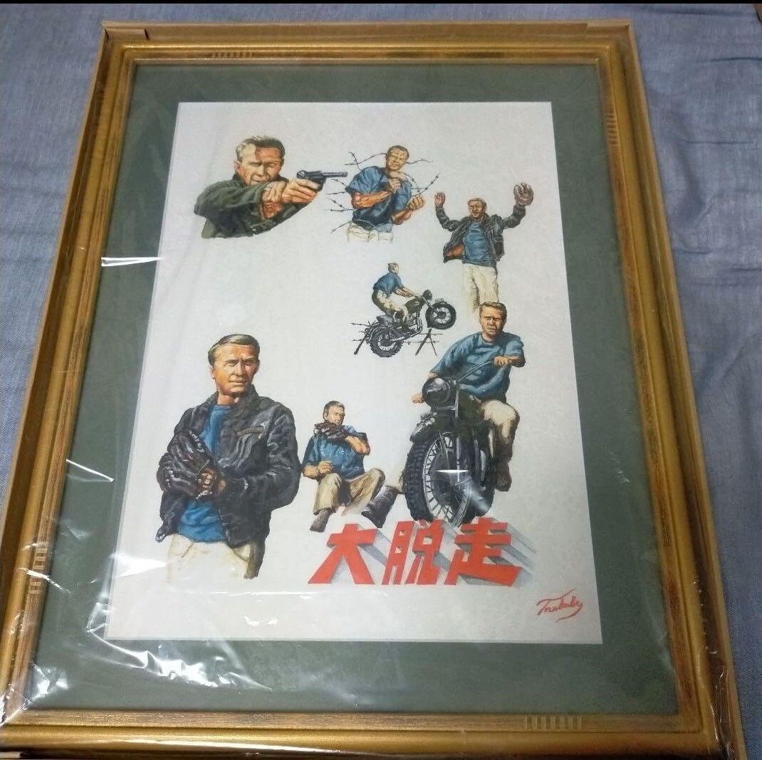 スティーブ・マックイーン 大脱走 イラスト原画 １点物 大脱走 スティーブ・マックイーン 大脱走 イラスト原画 1点物 【公式