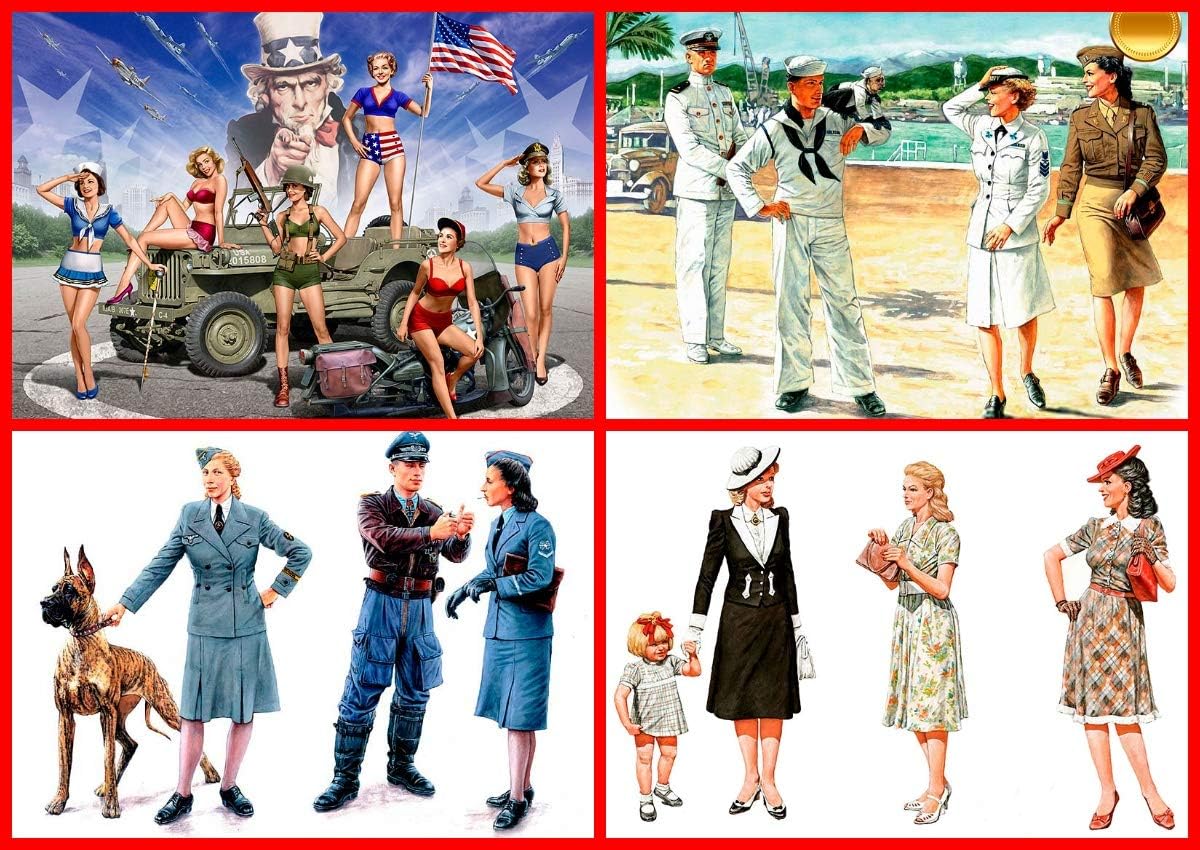 Masterbox Bundle LOT of Women at WAR Series 4 Plastic Kits 1/35