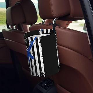 Army Veteran American Flag Gun Art Waterproof Foldable Circular Car-Mounted Trash Bin Waste Basket Holder