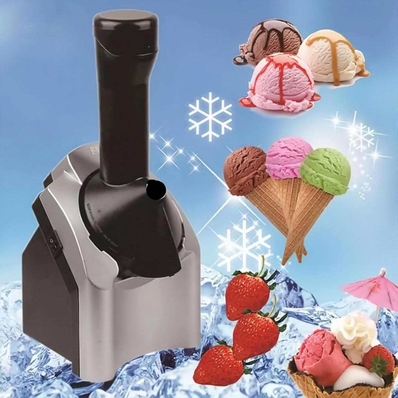 Soft Serve Maker per dessert surgelati senza latticini, soft serve alla frutta, sorbetto e frozen yogurt