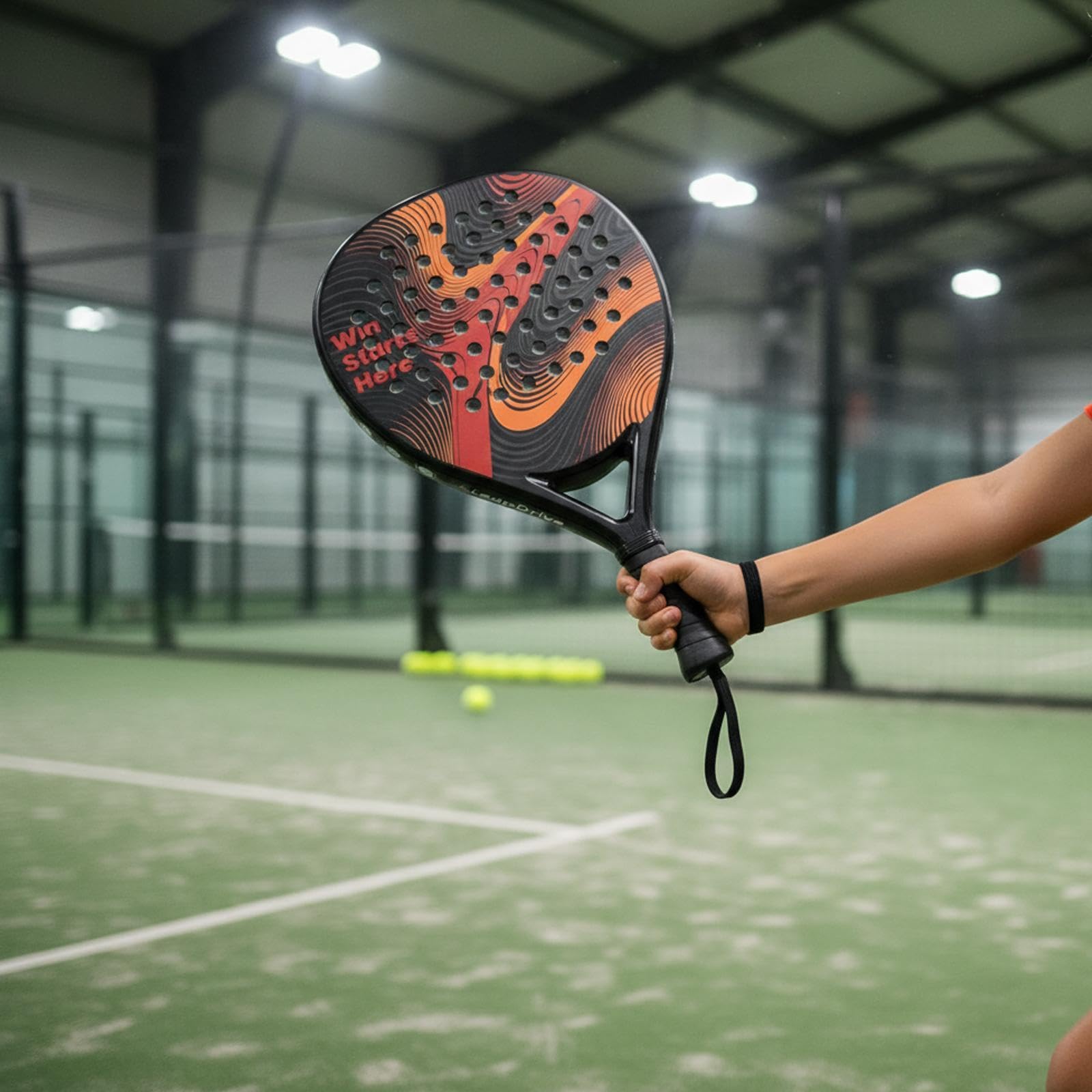 Amagogo Padel-Schläger – Komfortables Geschenk für Anfänger – Trainingszubehör mit Stoßdämpfung für Outdoor-Spiele, Sportaktivitäten und Garten