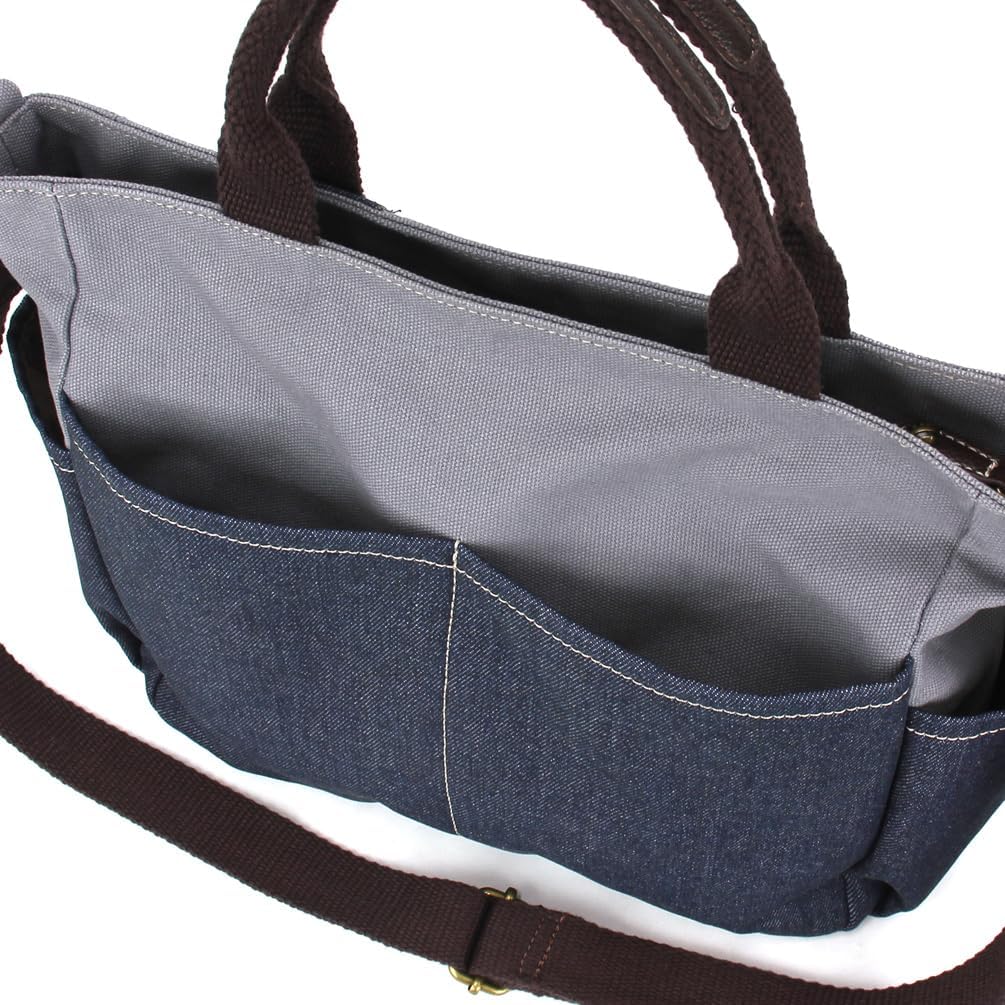 CHALA Multi Pocket Tote Shoulder Purse w/Detachable Crossbody Strap