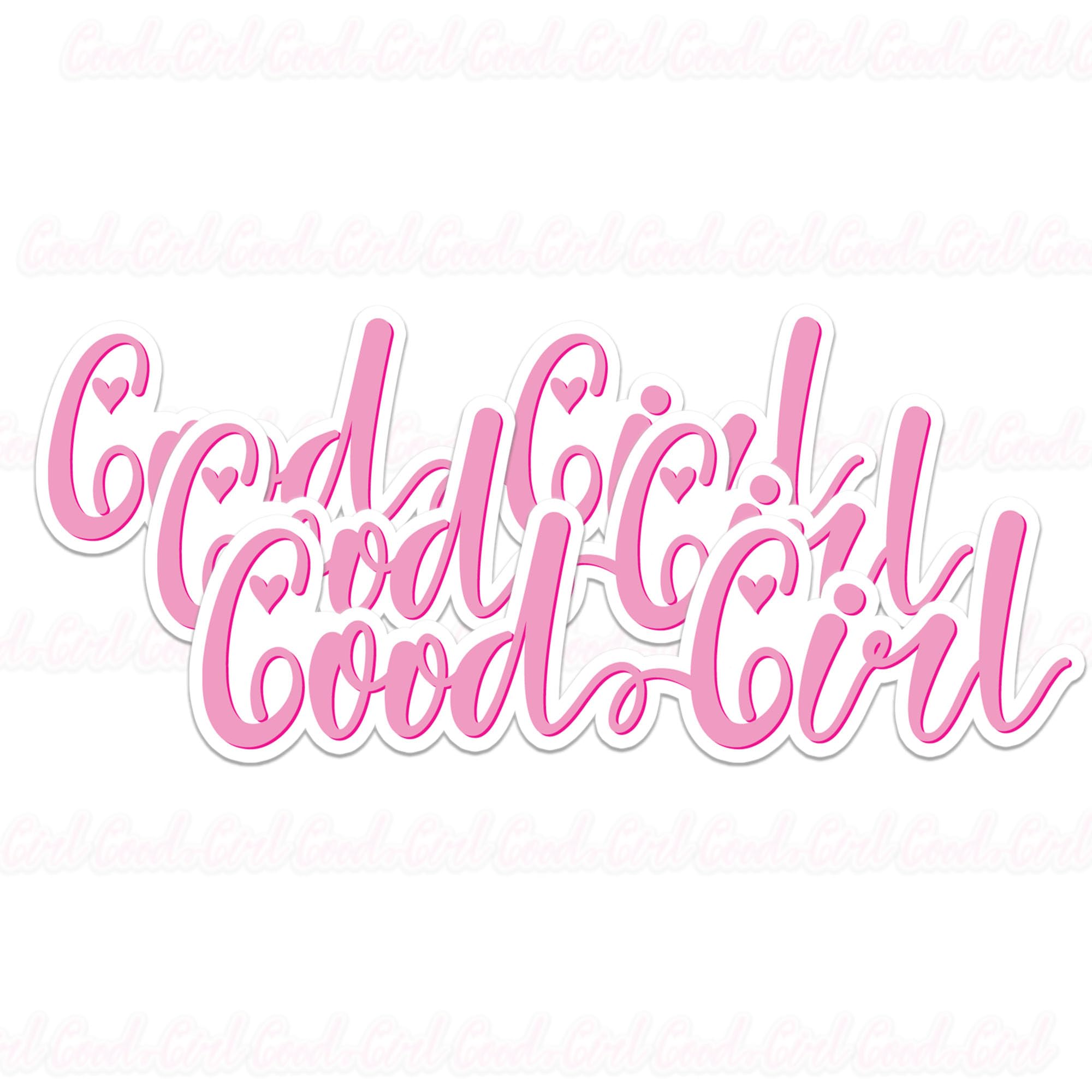 Good Girl Book Lover Stickers - 3-Pack Waterproof Vinyl Decals For Readers