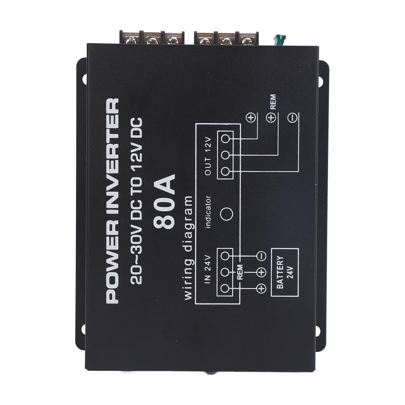 CHICIRIS - Convertidor de baja 24 V a 12 V, reductor de voltaje con doble ventiladores de refrigeración para coches, camiones, autocaravanas, SUV, autobús, alimentación 12 alta eficiencia para