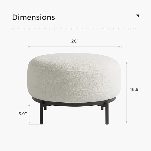 Miniatura 2 de Acanva Silla decorativa moderna con patas de metal de tela similar a la lana, sofá individual de lectura para sala de estar, dormitorio, sala de