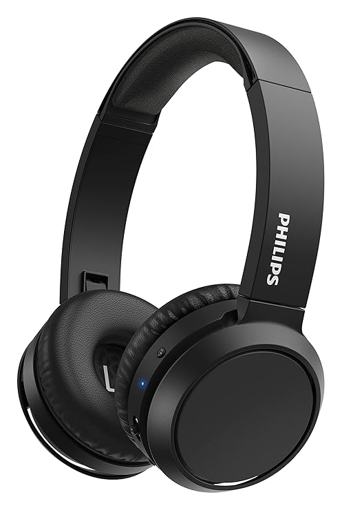 Philips Audio TAH4205XTBK/00 Bluetooth 5.0, Bass Booster, Quick Charging Upto 29H Playtime, 32mm Driver, Compact Folding Design Bluetooth Wireless On Ear Headphones With Mic (Black) at Rs. 1499
