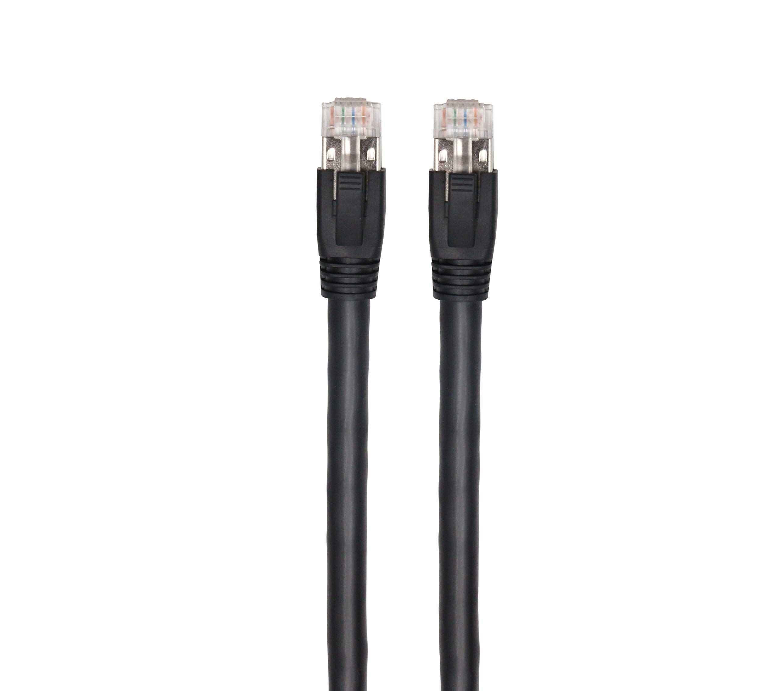 RiteAV - Cavo Ethernet di rete Cat8 - Nero - 1,5 m