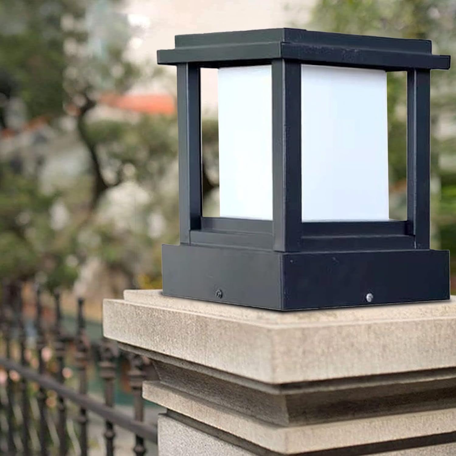 WhiteRay Golden Gate Light - Outdoor Pillar Lamp -14