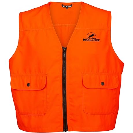 Under Armour Orange Hunting Vest: Moose - Lander Youth Safety Zip Vest