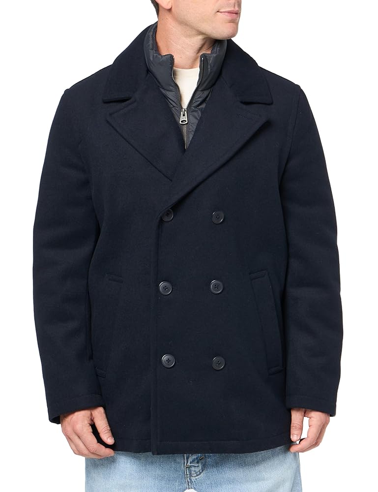 Levi's Men's Wool Classic Double-Breasted Peacoat Jacket