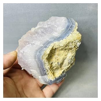 Amazon.co.jp: 水晶クラスター 天然宝石 ブルーレース瑪瑙