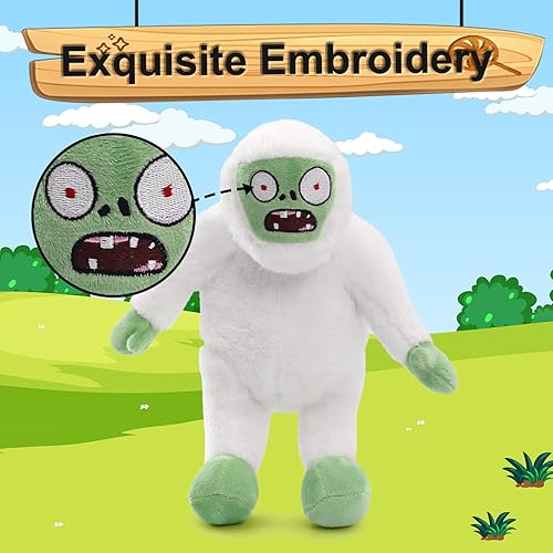 Miniatura 6 de Maikerry 1 juguete de peluche de PVZ, Zombie Yeti de peluche, regalos para cumpleaños de niños, Halloween y Navidad