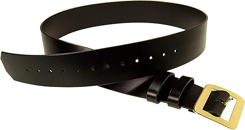 Miniatura 3 de Cinturón de Santa Claus, cinturón de cuero de 2.5 pulgadas de ancho, hebilla de latón, cinturón pirata, amish hecho a mano