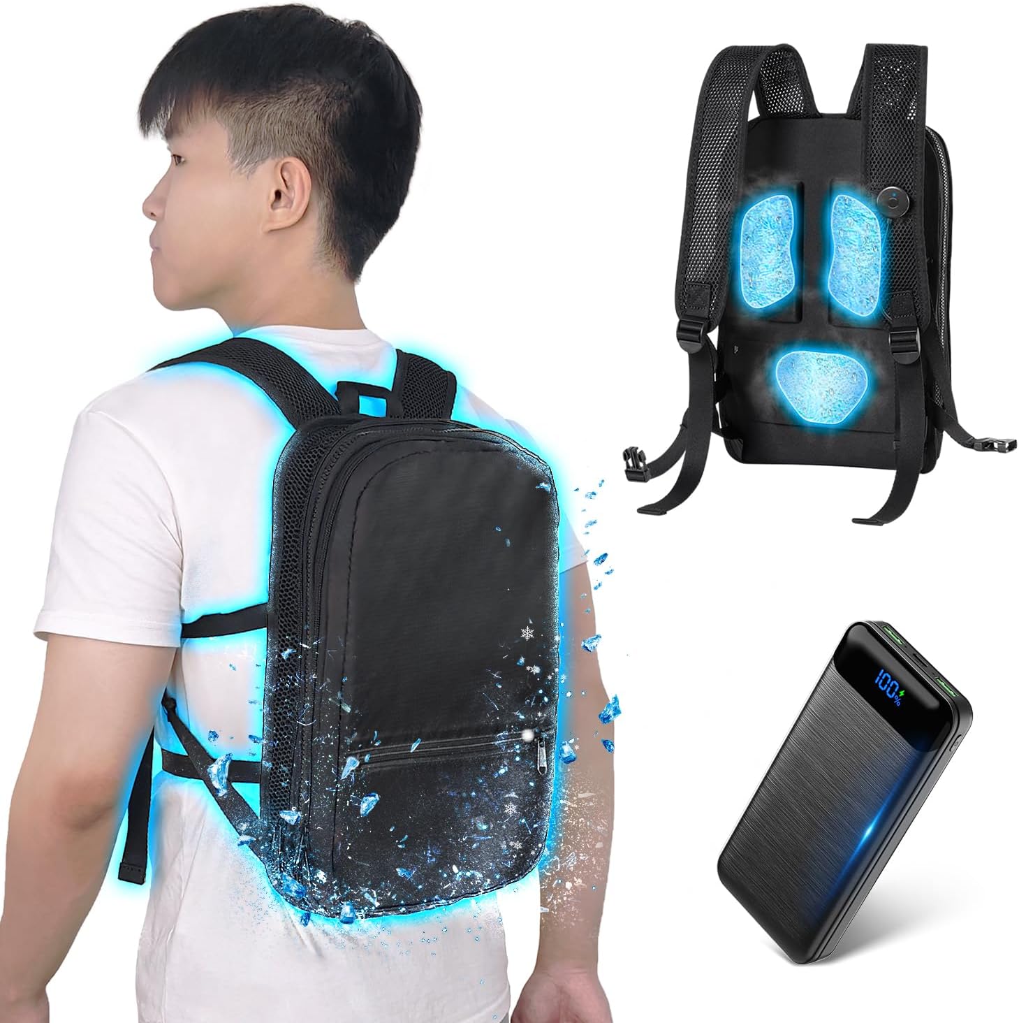 [AGGOZ] ペルチェ ベスト 冷却プレート【2025新登場&3つブレート付き&-25℃瞬間冷却】冷却ベスト ペルチェ素子 Type-C給電式 30000mAh大容量バッテリー付き エアコン作業服 強弱モード 静音稼働 収納機能 夏冷感作業服 フリーサイズ 冷却ウェアー 水冷ウェア ワークマン 猛暑対策 現場 外仕事 父の日プレゼント ギフト  Amazonで販売中