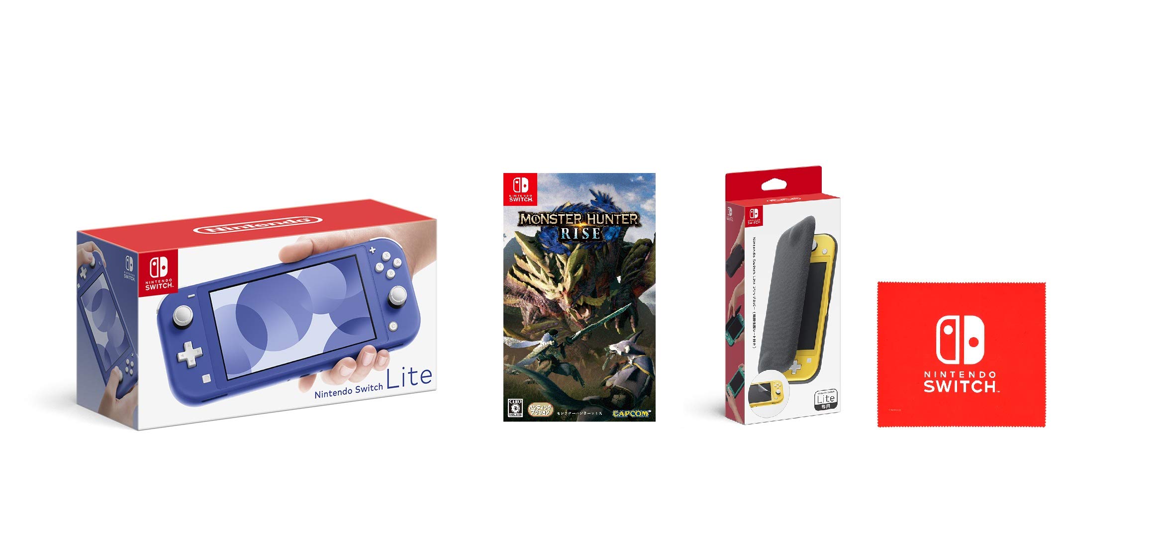 Amazon.co.jp: Nintendo Switch Lite ブルー+モンスターハンターライズ 