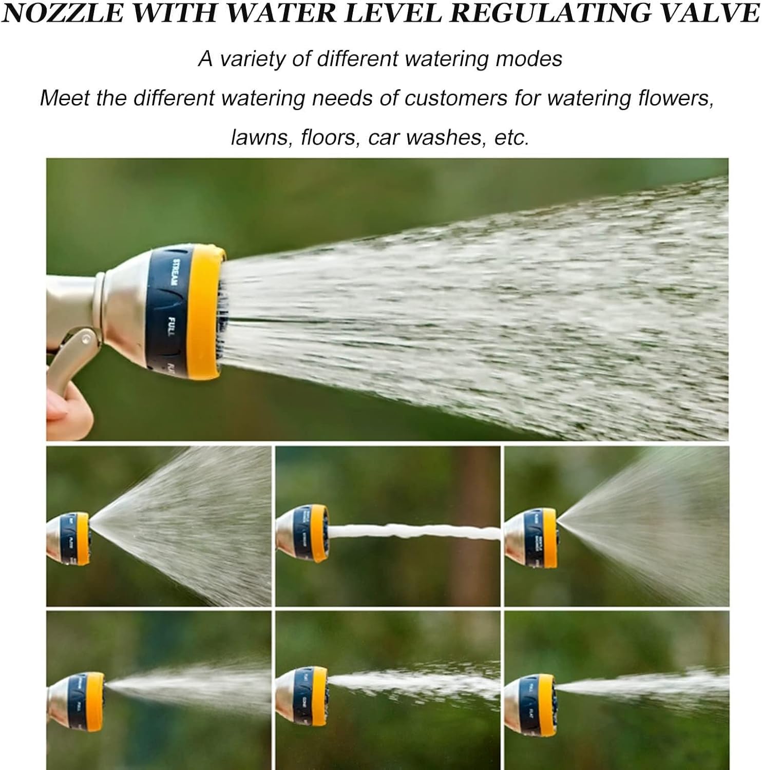 Portable Garden Hose Reel Cart With Heavy-Duty Hose, 2-Wheel Trolley, Storage Shelf & 7-Mode Spray Nozzle For Yard(20m hose reel kit)