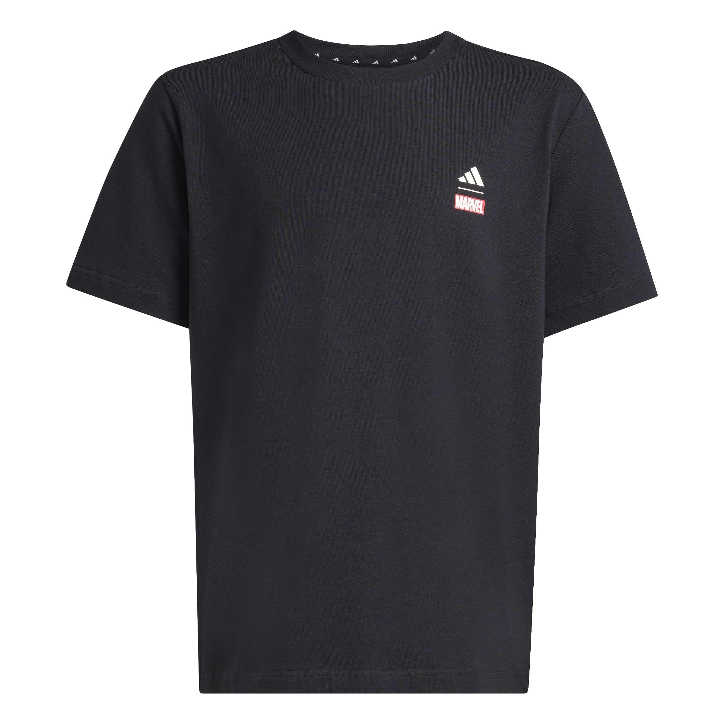 adidas Unisex Kids Marvel Spider-Man Graphics TEE, Black/Off White, 15-16 Years