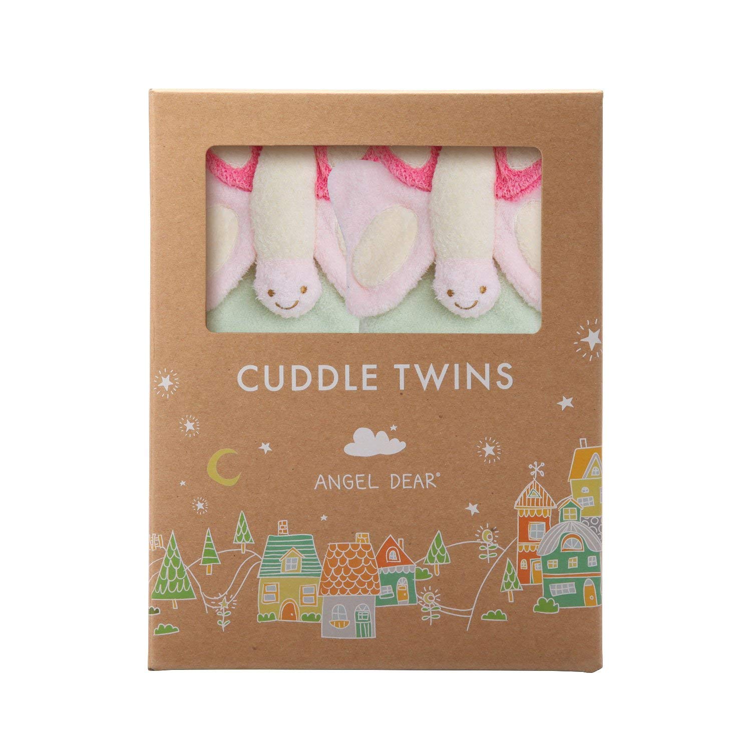 Angel Dear Twin Set 2 pcs Blankies Box. (Green Butterfly)