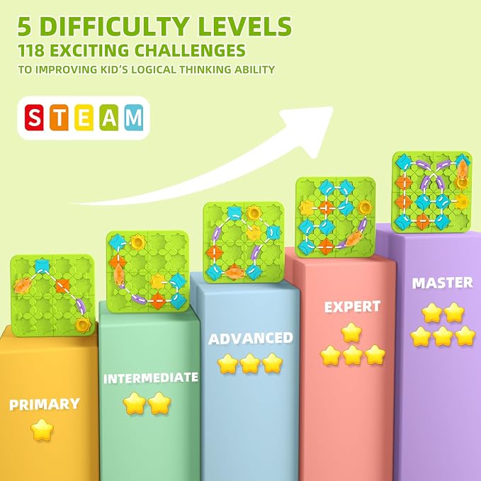 Juego de Mesa STEM Logical Road Builder para Niños 4-8 Años miniatura 5