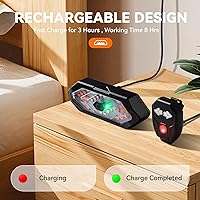 Vista 5 de Luz trasera de bicicleta con intermitentes USB recargable para bicicleta de 120 lúmenes, ultra brillantes, LED intermitentes para bicicleta, 5 modos