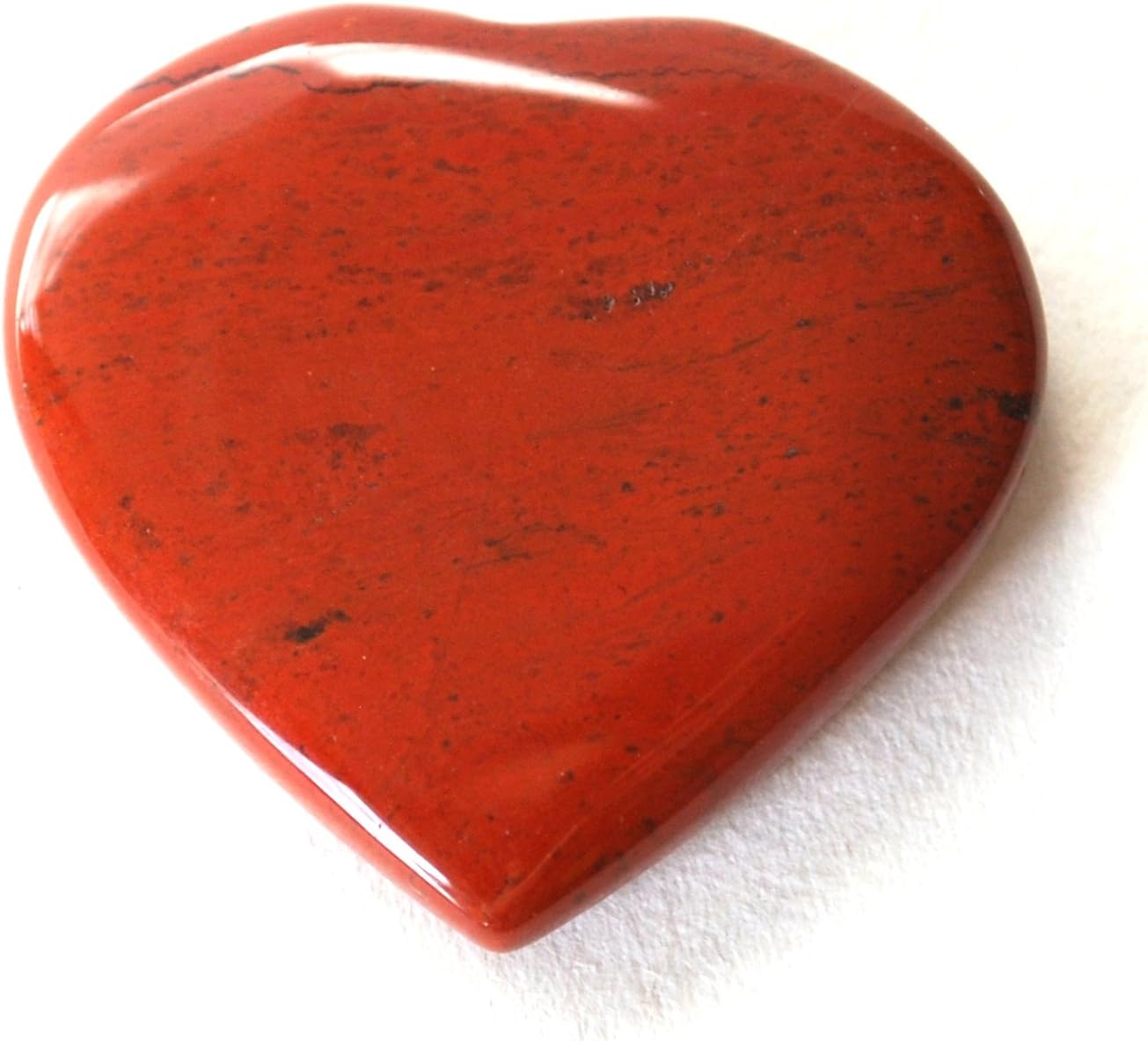 Stone of Nurture - Reiki Healing Energy Charged Natural Red Jasper Heart Shaped Crystal Palm Stone (2 x 3 cm) Gift