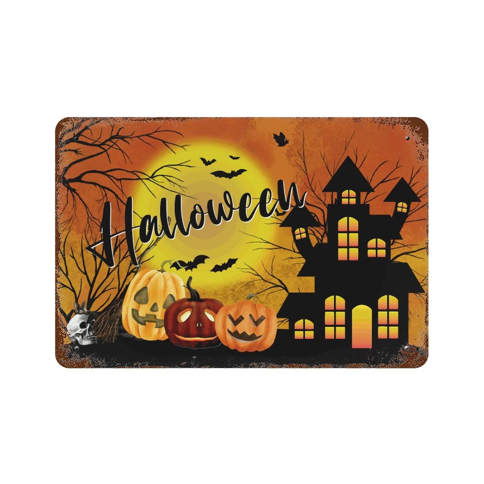 Cadeau de bienvenue Halloween pour porche et jardin extérieur
