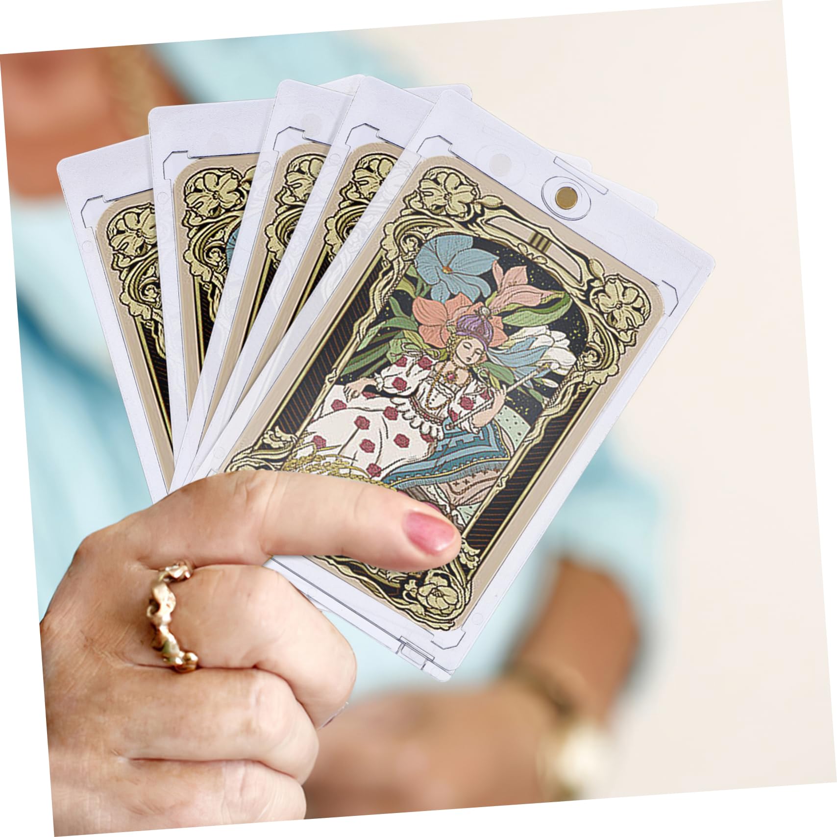 Alasum 18 Pezzi Custodie Magnetiche per Carte Collezionabili in Ps, Trasparenti e Resistenti, Protezione per Carte da Gioco e Sportive
