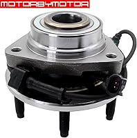 Vista 3 de MotorbyMotor 513188 Cojinete de rueda delantera y conjunto de cubo de 6 lengüetas con ABS para Chevy Trailblazer SSR, GMC Envoy, Buick Rainier