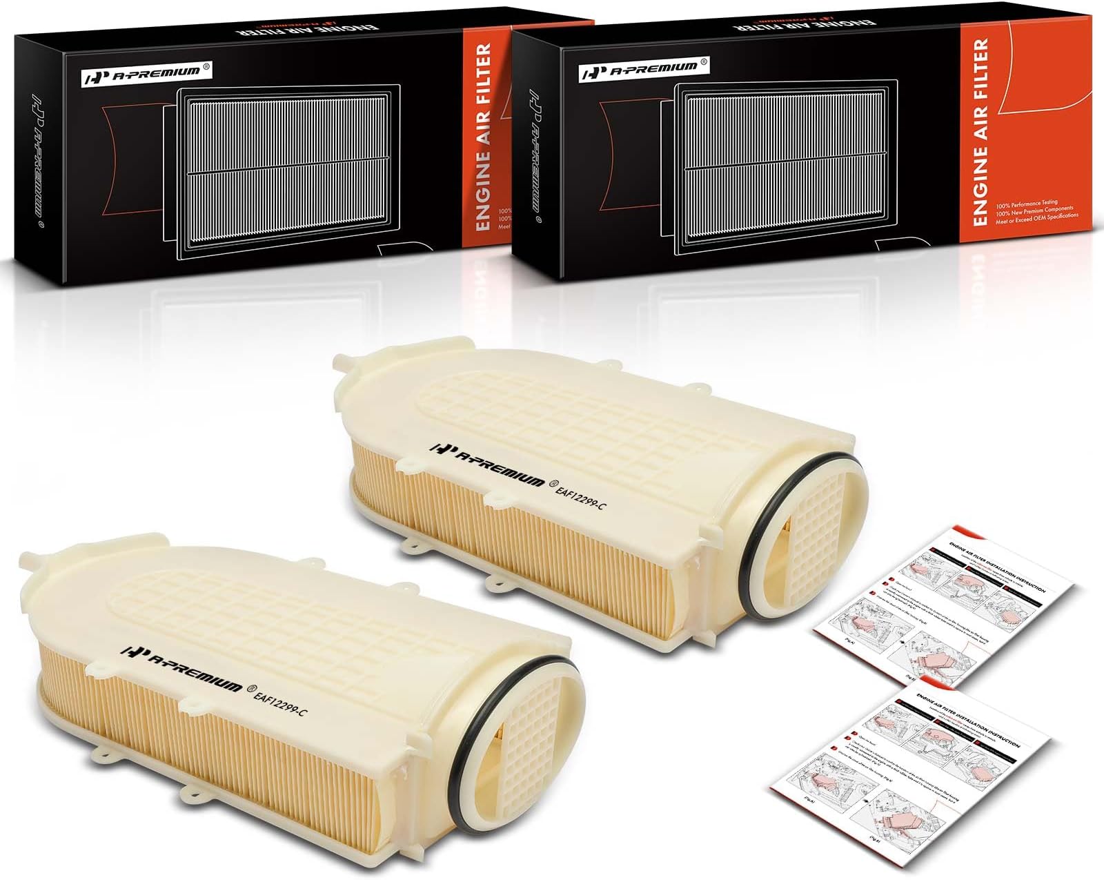 Amazon.com: A-Premium 2-PC Engine Air Filter Compatible with BMW X5 ...