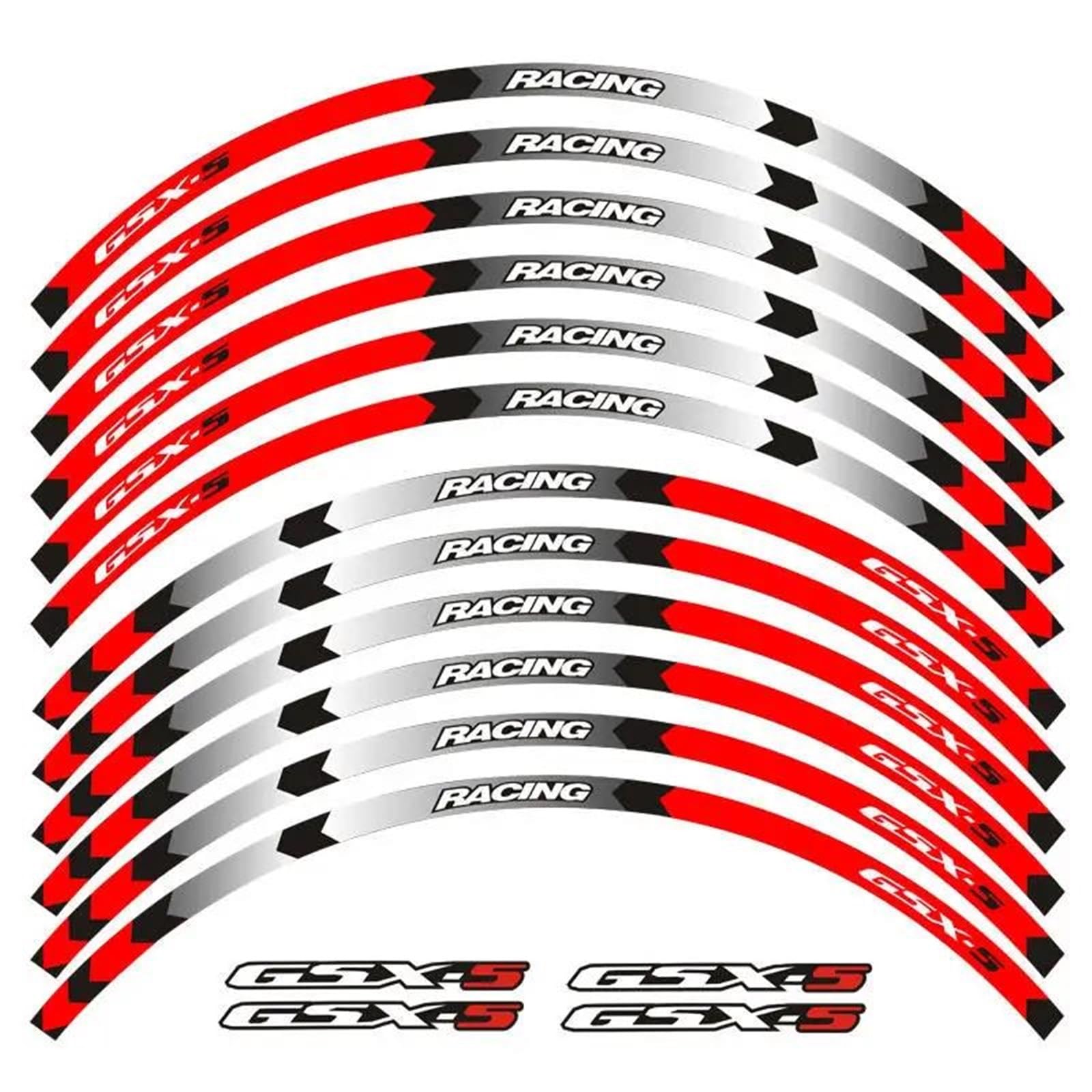 Csspdm Color1 Motorcycle Stickers Front Rear Wheels Tire Rim Stripes Decals For Suzuki Gsx-S750 Gsxs 1000 750(Color1)