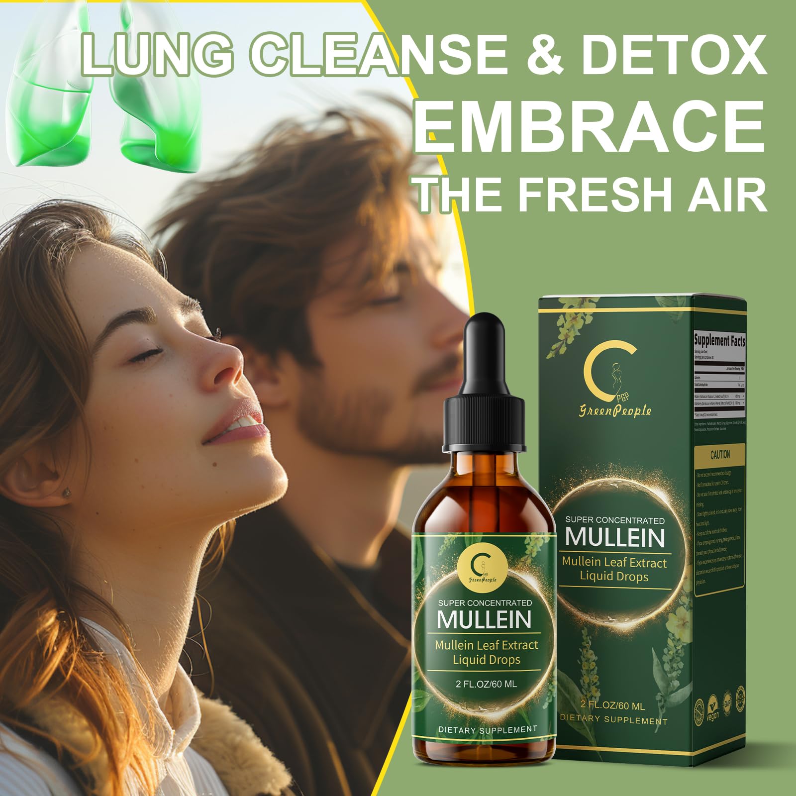 Mullein Drops for Lungs with Elderberry Liquid Tincture, 2 FL OZ — Amazon image 3