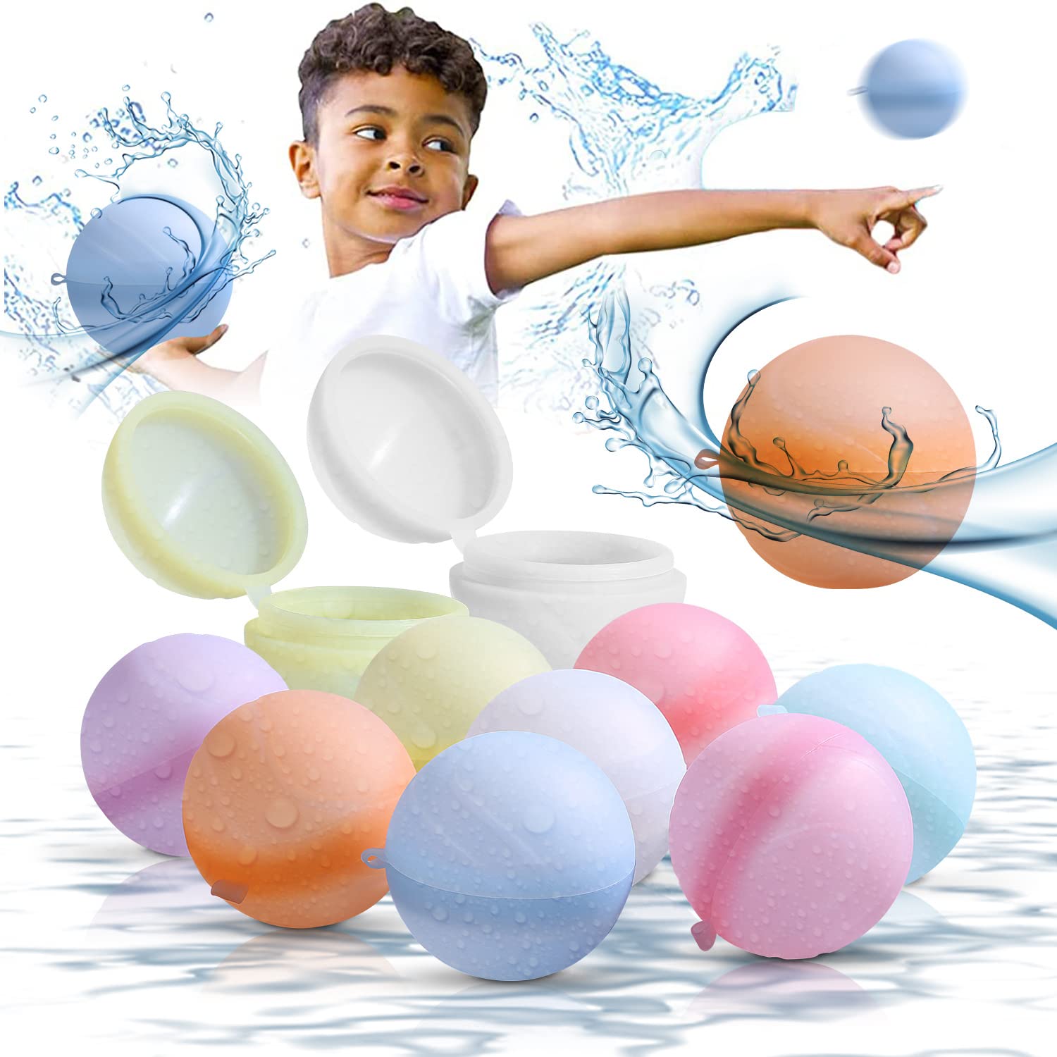Acmen Kids Inflatable Sprinkler Pool Shallow Pool Swimming Pool Water Buoyancy Balls Perfect for Children Infants Adults Indoor Outdoor Backyard Garden Entertainment Playing & Water Party (A03)