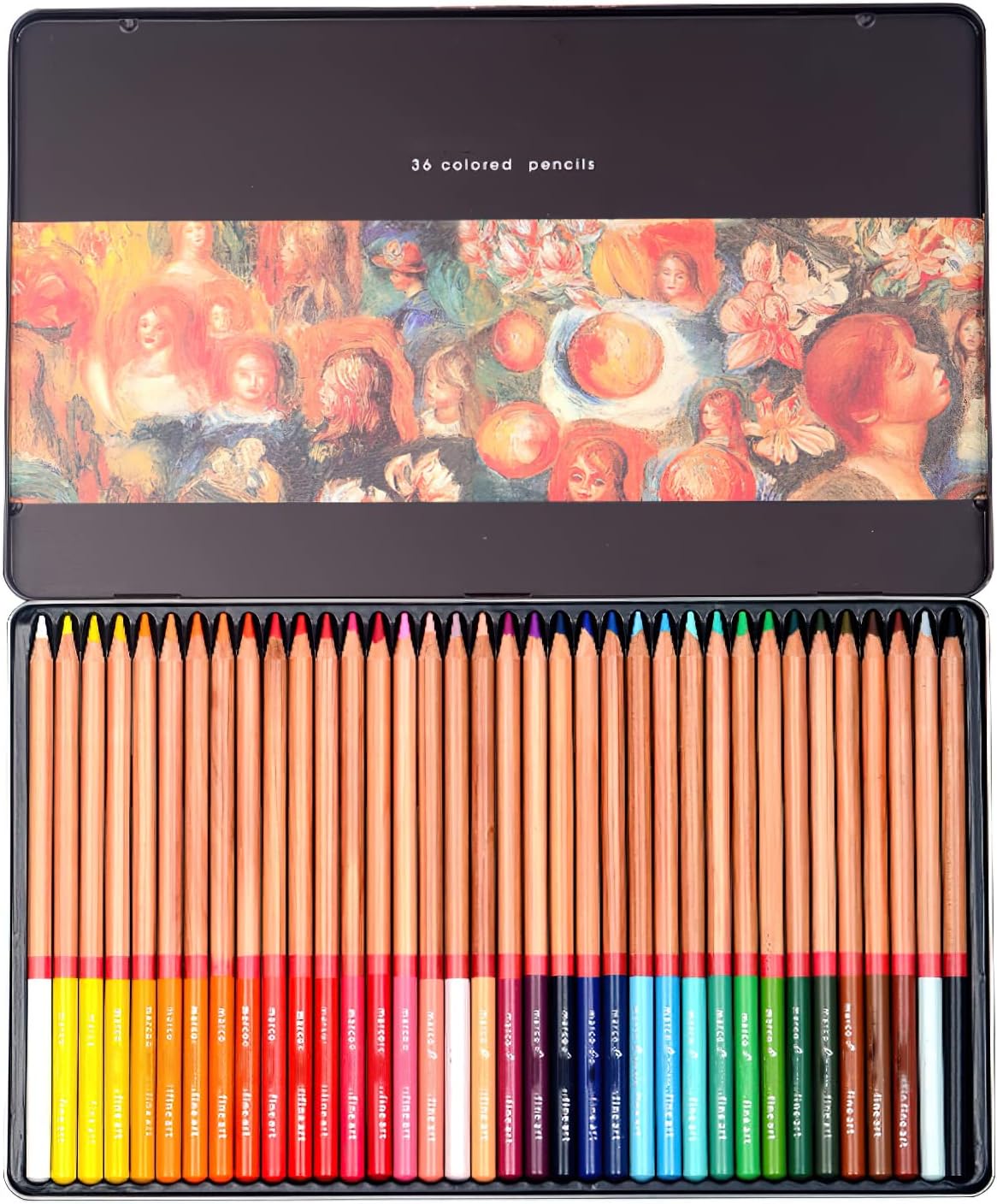 Artist Charcoal Sticks/Artist's Pencils/Artist crayon/Paste Natural mineral pigment (Oil colored pencil 3100-36TN)