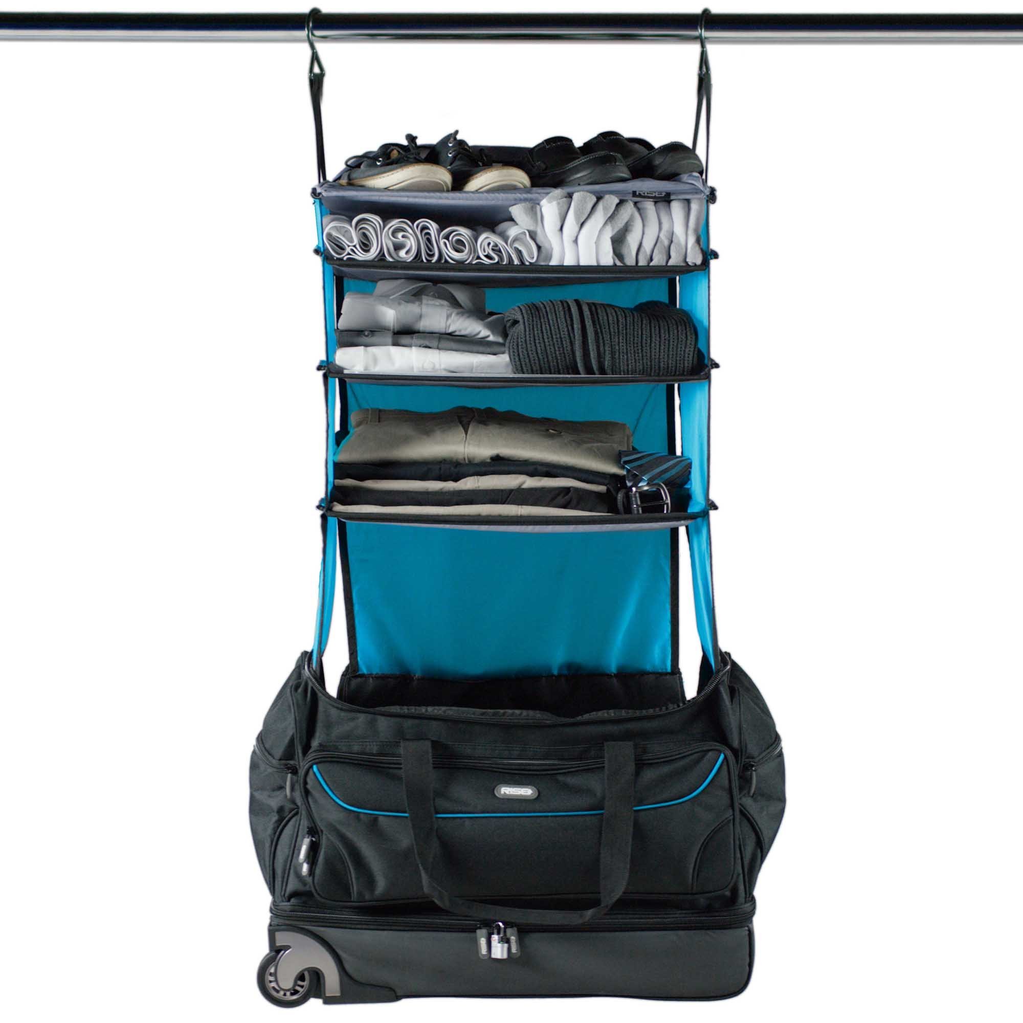 Portable Shelving Luggage, RISE gear Roller, Blue