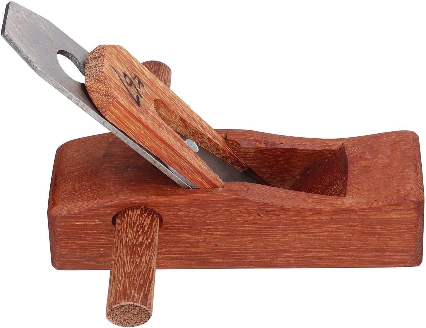 Teak Hand Plane, Woodworking Smoothing Plane Tool for Wood Planing and Trimming - Professional Carpenter Equipment for Carpentry Projects, DIY Woodworkers and Woodcraft Smoothing Tools
