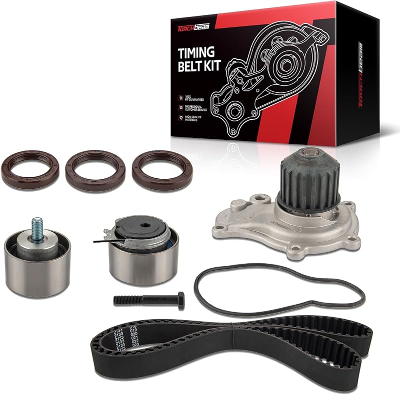 Kit de correia dentada com bomba d’água Torchbeam TCKWP265 para Chrysler PT Cruiser 2.4L – Conjunto
