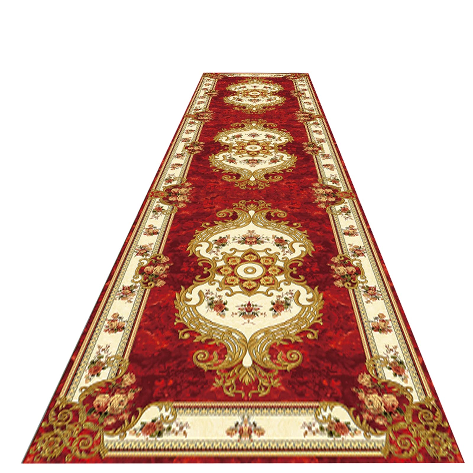 Tapis Couloir Rouge 70x140cm - Antidérapant, Lavable - Pour Cuisine, Entrée, Salon - Design Moderne - 5