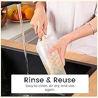 Vista 5 de Bottle Brush, 14in Extra Long German Beechwood Handle, Strong Hemp Bristles, Zero Waste, Cleans and Scrubs Hard to Reach Wide Mouth Jars, Glasses