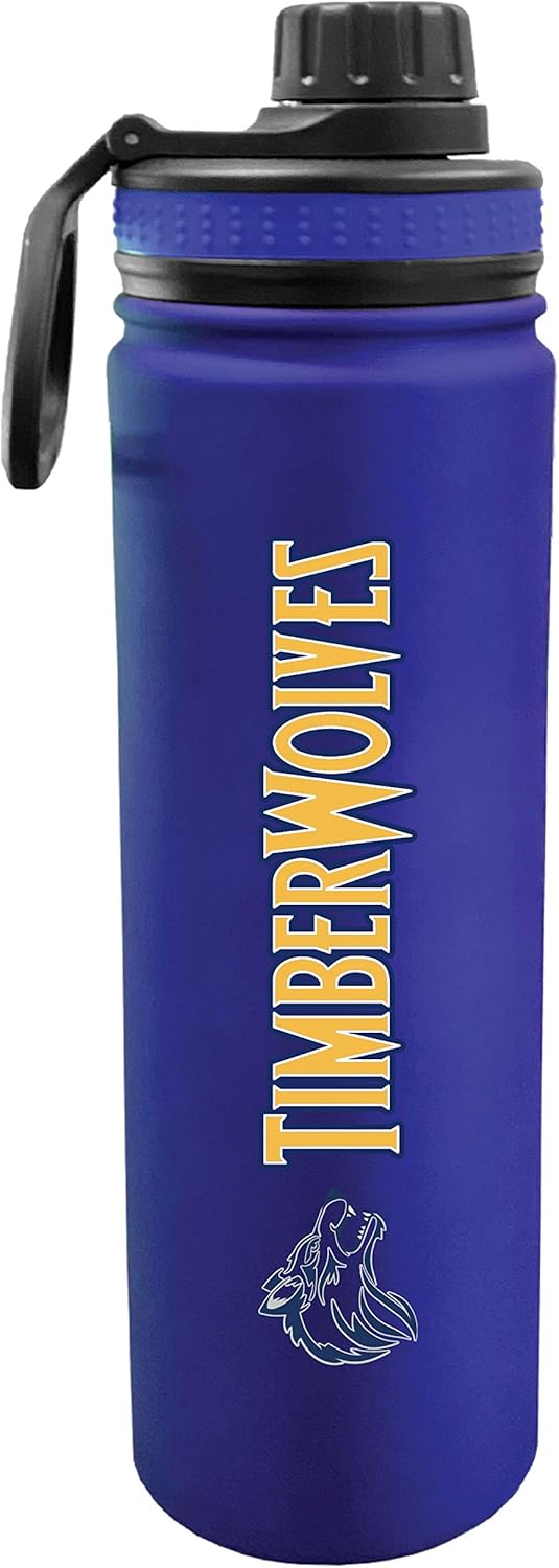 The Fanatic Group Blue Mountain Community College Dual Walled Stainless Steel Sports Bottle, Design-1 - Blue