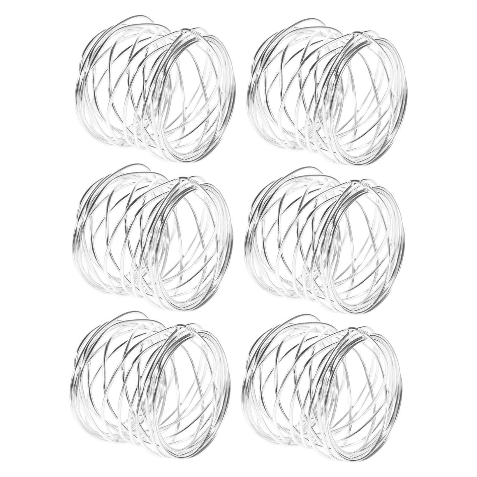 MAGICLULU 3 Set Portatovaglioli Metallo Per Decorazioni Da Tavolo Per Matrimoni E Feste Per Tovaglioli 6 Pezzi*3