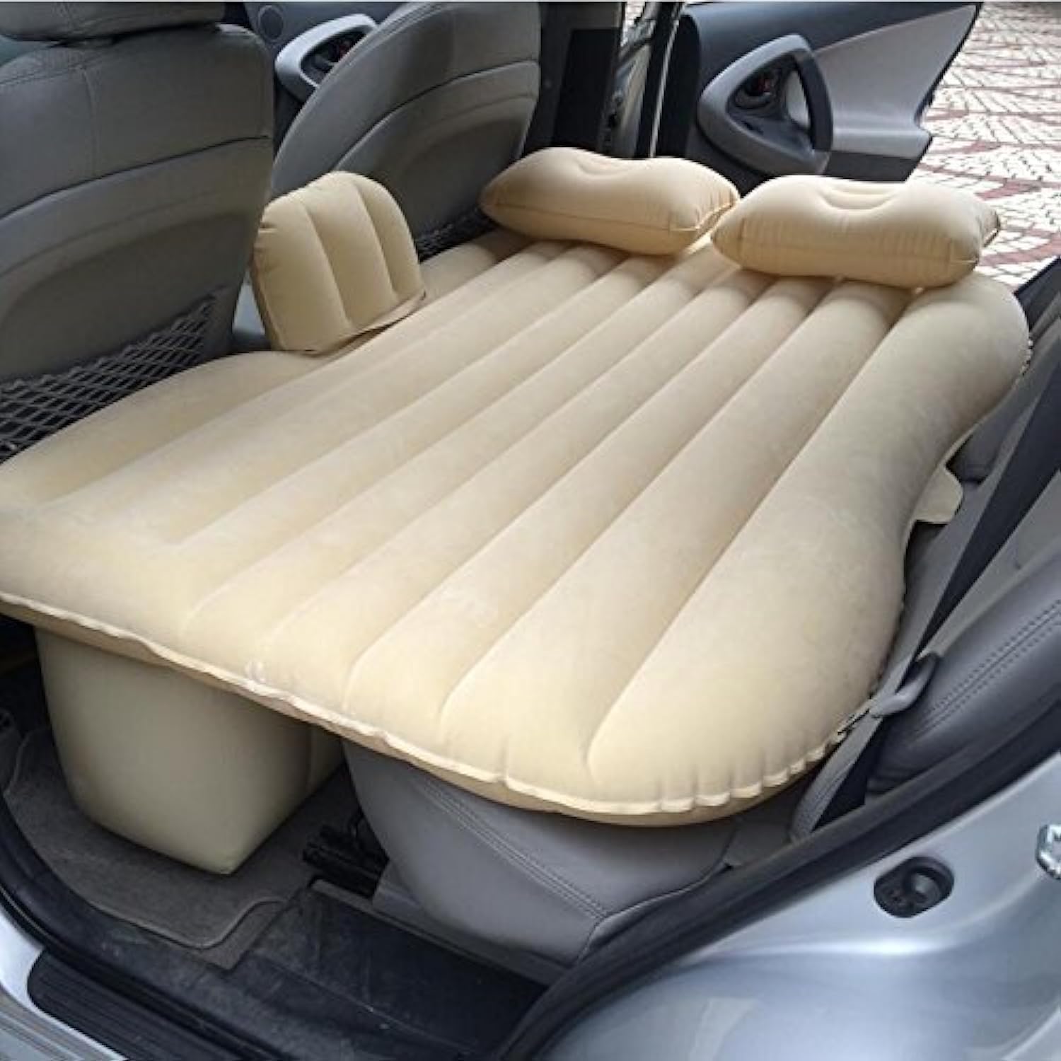 COZY CORNER Premium Car Inflatable Bed with Pump & 2 Air Pillow Quick Inflatable Back Seat Bed Car Inflatable Mattres Car Bed Mattress Car Bed for Kids,Travel,Trip,Camping,Picnic,Beach(Multicolour)-image-33