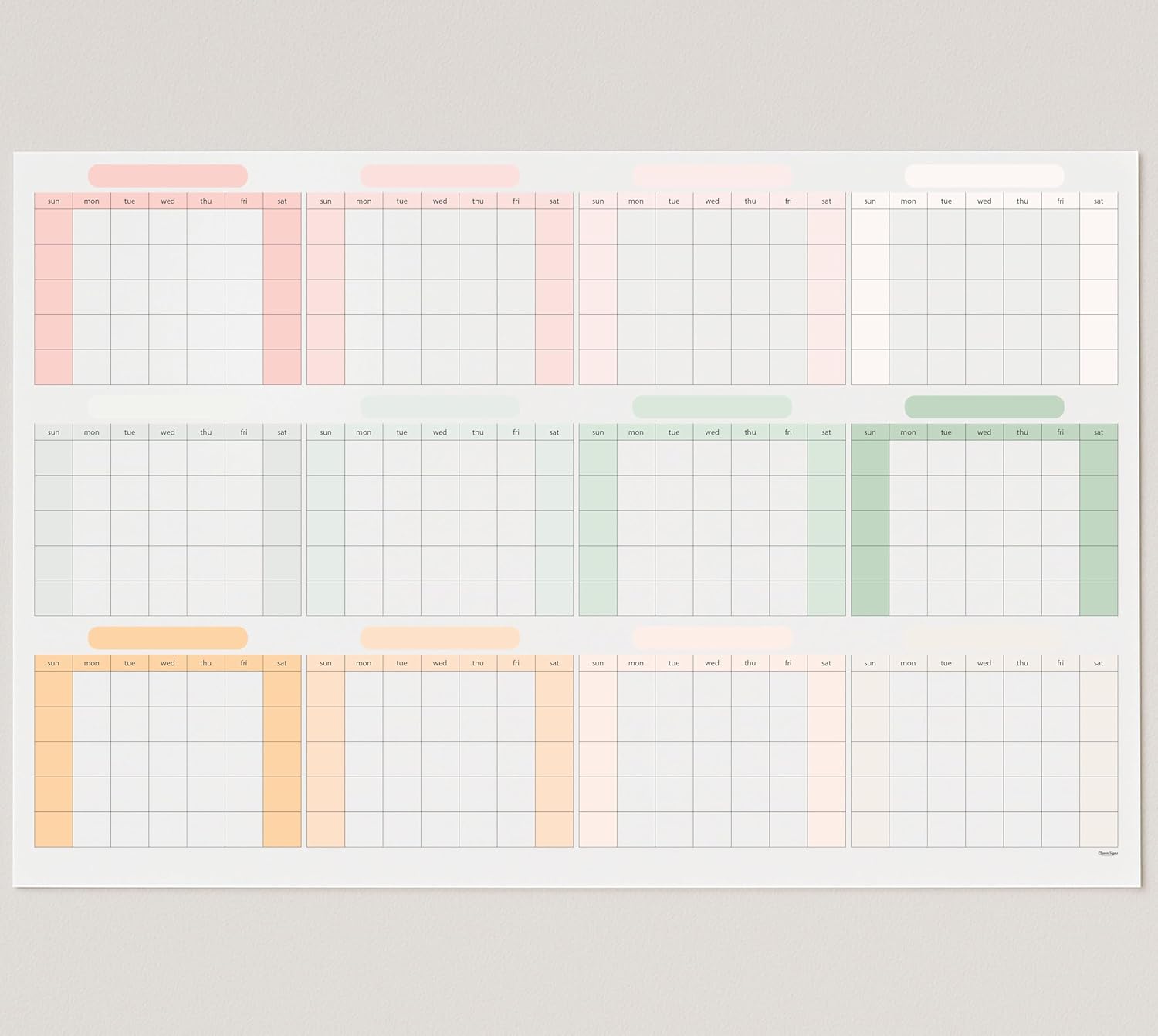 Dry Erase Wall Planner (27×39 in) – Double-Sided Reusable Yearly Planner with Undated Planning Board & 2026 Calendar Reference, Large Laminated Write & Wipe Wall Calendar for Home, Office, Classroom