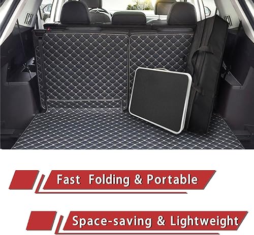 Miniatura 5 de Mesa pequeña plegable de aluminio, altura ajustable, mesa de campamento portátil ligera para picnic, playa, al aire libre e interior (negroB)