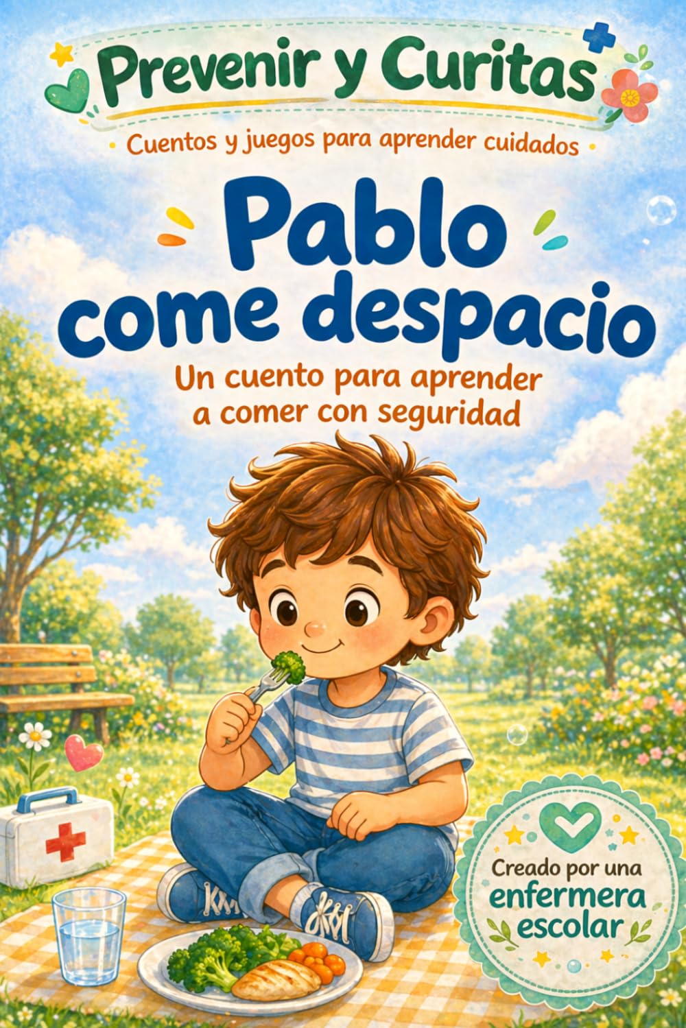 Pablo come despacio: Un cuento para aprender a comer con seguridad (Prevenir y Curitas. Cuentos y juegos para aprender cuidados.)