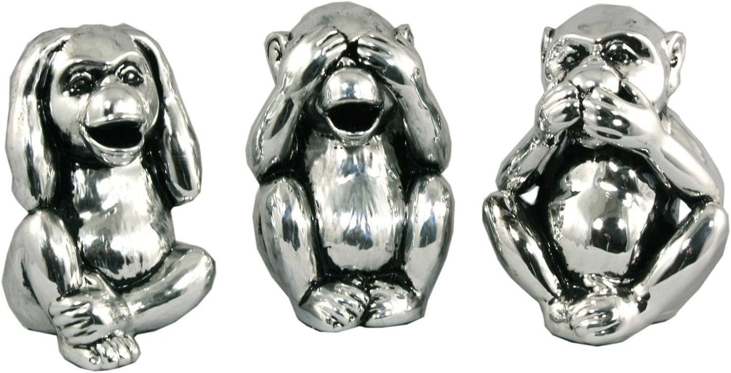 Set Of 3 Wise Monkey Money Boxes Amazon.co.uk Home & Kitchen
