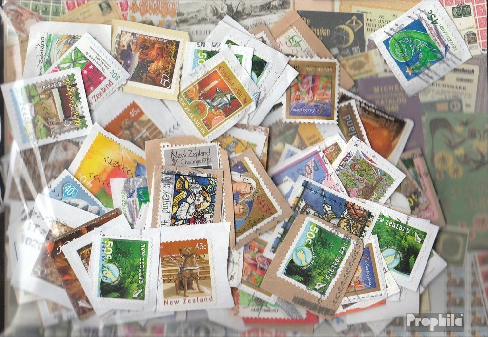 100 Verschiedene Sondermarken Aus Neuseeland – Komplett Durchsucht & Original Für Sammler