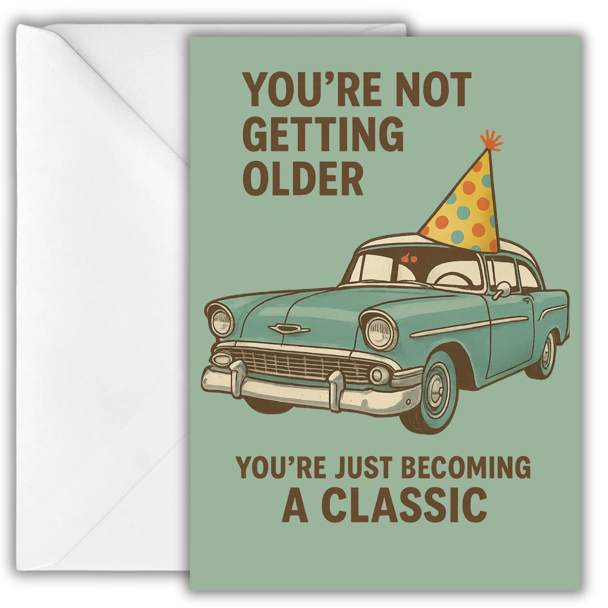 Funny Birthday Card for Older Adults – Hilarious Happy Birthday Card for Him or Her – For Senior, Parent, Friend, Coworker – Aging Humor, Gag Gift Idea for Men or Women